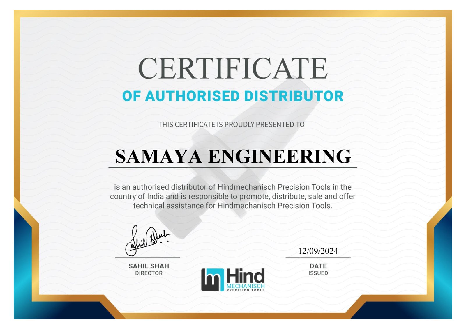 Samaya Engineering Certificate