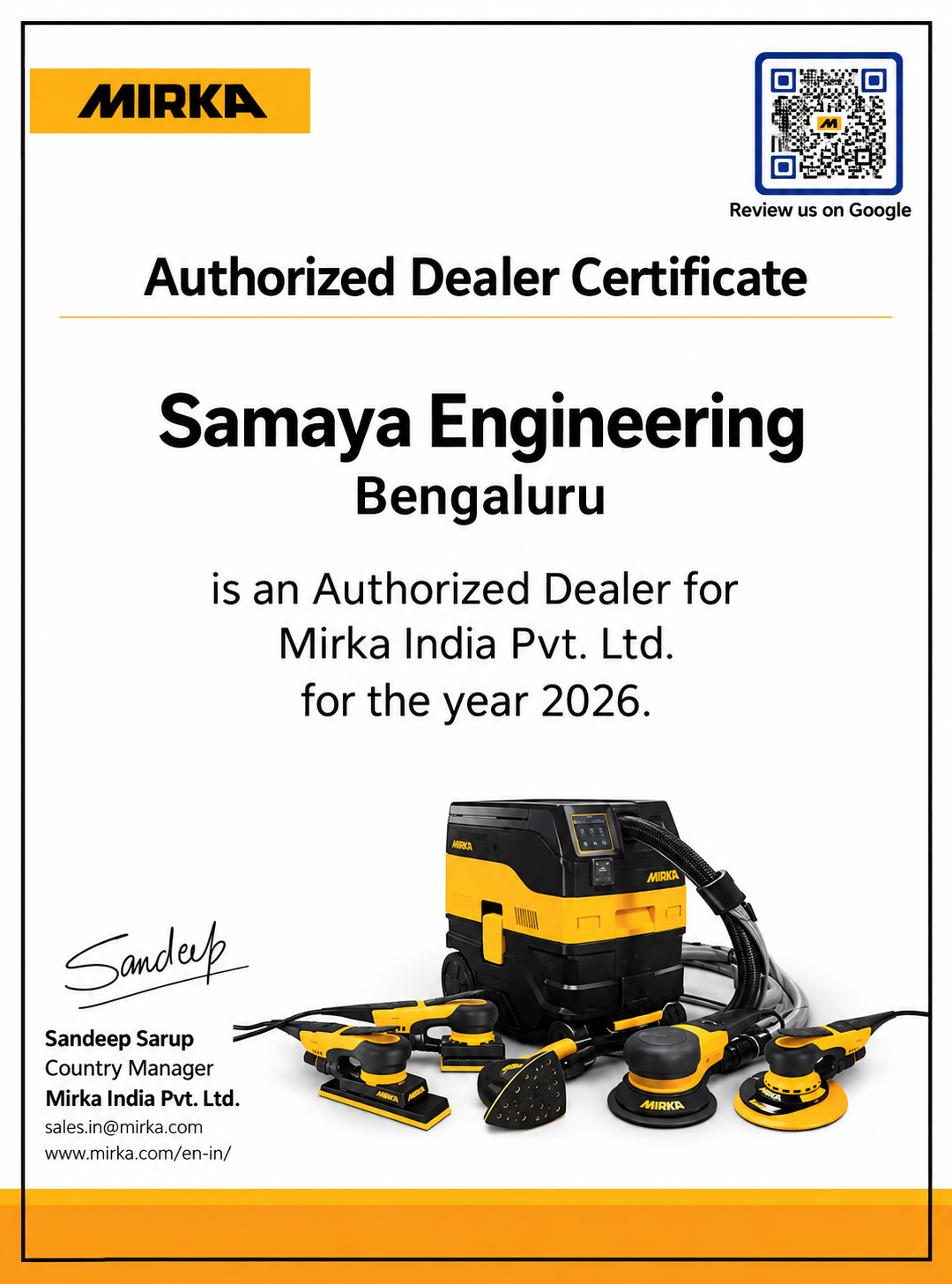 Samaya Engineering Certificate 4