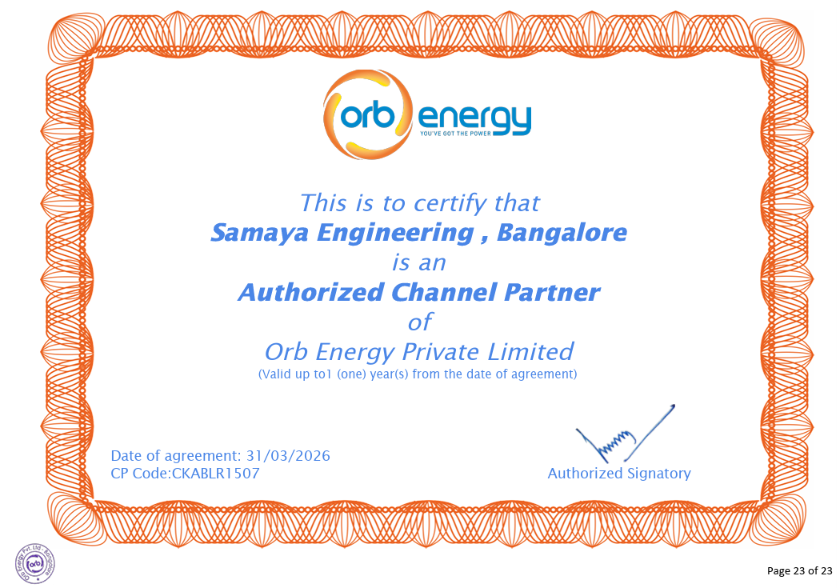 Samaya Engineering Certificate 3